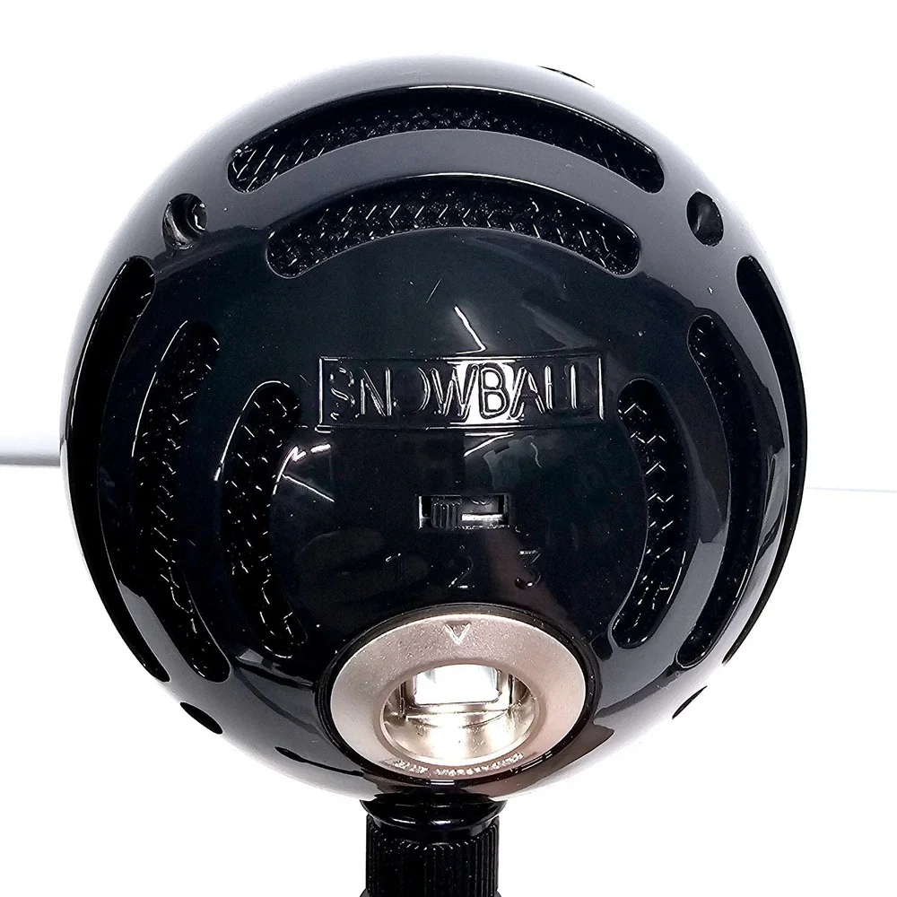 Blue‎ Microphones Snowball USB Microphone Black Gloss Mic SZ OS